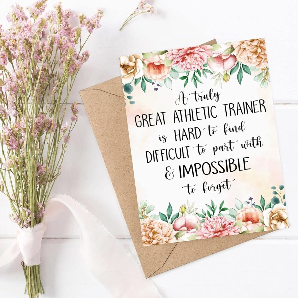 Athletic Trainer Card - Athletic Trainer Leaving Card - A Truly Great Athletic Trainer Is Hard To Find - Farewell Card - Appreciation Card - Retirement Card