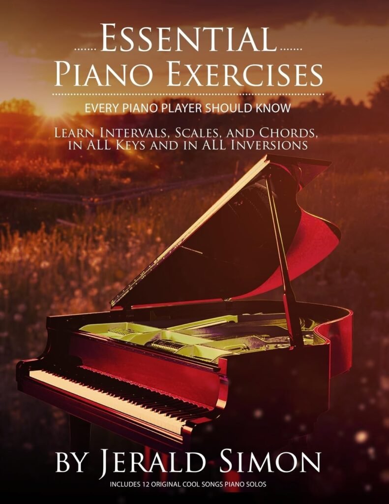 Essential Piano Exercises Every Piano Player Should Know: Learn Intervals, Pentascales, Tetrachords, Scales (major and minor), Chords (triads, sus, ... Piano Player Should Know by Jerald Simon)     Paperback – May 26, 2020