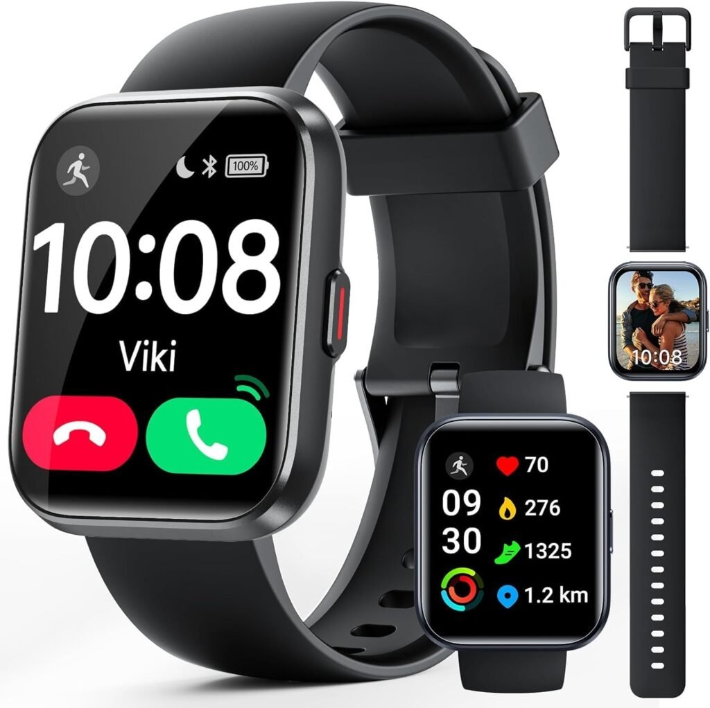 Smart Watches for Men,Activity  Fitness Tracker 1.8 Women Smartwatch with Step Counter Heart Rate Sleep Monitor Pedometer Waterproof 100 Sport Modes Fitness Watch for Android iOS Answer/Make Call