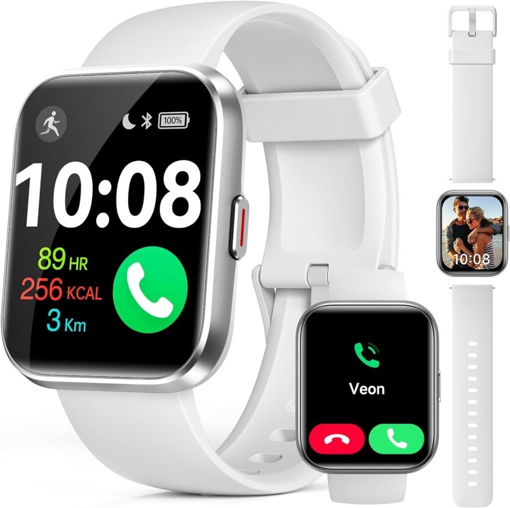 Smart Watches for Men,Activity  Fitness Tracker 1.8 Women Smartwatch with Step Counter Heart Rate Sleep Monitor Pedometer Waterproof 100 Sport Modes Fitness Watch for Android iOS Answer/Make Call